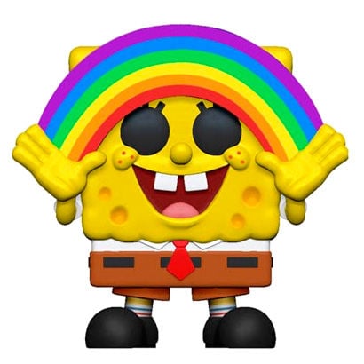 Bob Esponja POP! Vinyl Figura SpongeBob Rainbow 9 cm
