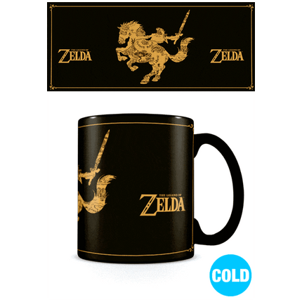 The Legend of Zelda Taza sensitiva al calor (Map Silhouette) 315 ml