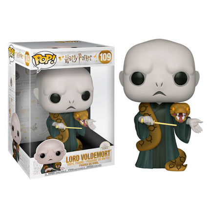 Harry Potter Super Sized POP! Movies Vinyl Figura Voldemort w/Nagini 25 cm