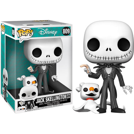 Pesadilla antes de Navidad Super Sized POP! Disney Vinyl Figura Jack w/Zero 25 cm