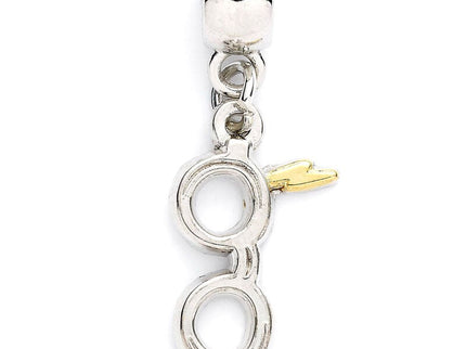 Harry Potter Colgante Rayo con gafas (bañado en plata)
