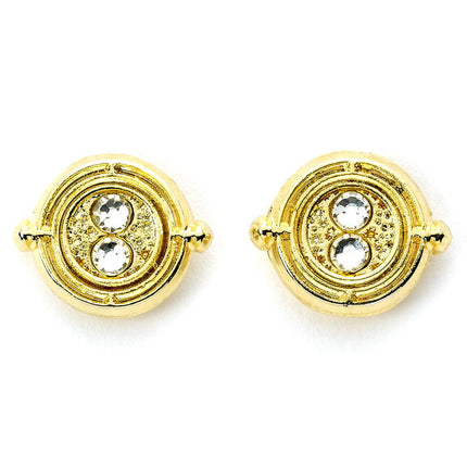Harry Potter Pendientes Time Turner (bañado en oro)