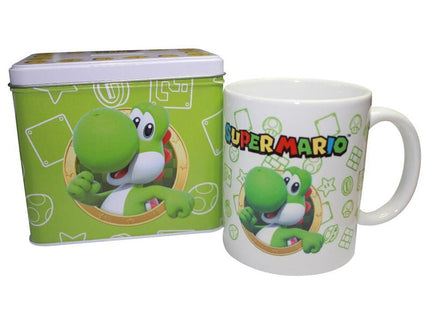 Hucha + taza Yoshi Super Mario Bros Nintendo