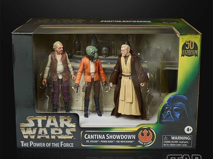 Set figuras The Power Of The Force Cantina Showdown Black Series Star Wars 15cm