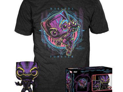 Set figura POP & Tee Marvel Wakanda Forever Black Panther Exclusive