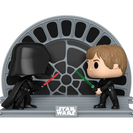 Star Wars Return of the Jedi 40th Anniversary Pack de 2 POP Moment! Vinyl Figuras Luke vs Vader 9 cm