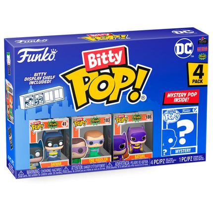 Blister 4 figuras Bitty POP DC Comics Batman Adam West