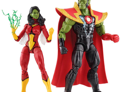 Figuras Skrull Queen & Super Skrull Beyond Earth Mightiest Los Vengadores Avengers Marvel 15cm