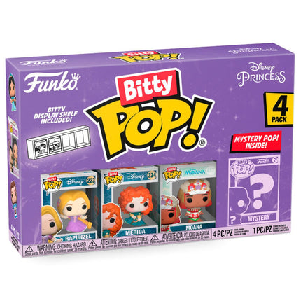 Disney Princesses Pack de 4 Figuras Bitty POP! Vinyl Rapunzel 2,5 cm