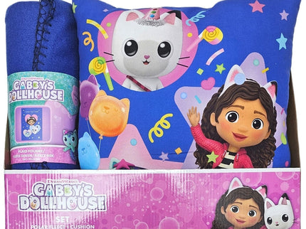 Set manta polar + cojin La Casa de Muñecas de Gabby