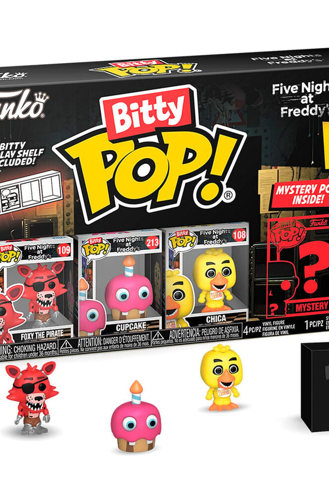 Blister 4 figuras Bitty POP Five Nights at Freddys Foxy