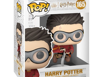 Harry Potter Figura POP! Movies Vinyl Harry w/Broom(Quidditch) 9 cm