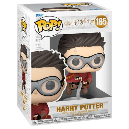 Harry Potter Figura POP! Movies Vinyl Harry w/Broom(Quidditch) 9 cm