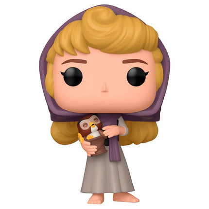 La Bella Durmiente 65th Anniversary POP! Disney Vinyl Figura Aurora w/Owl 9 cm