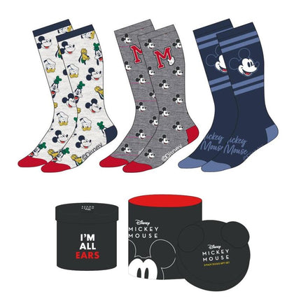 Disney Pack de 3 Pares de calcetines Mickey 38-45