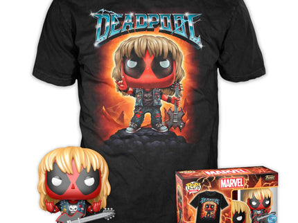 Set figura POP & Tee Marvel Deadpool Heavy Metal