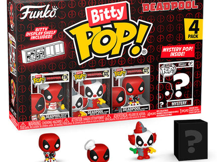 Blister 4 figuras Bitty POP Marvel Deadpool Master