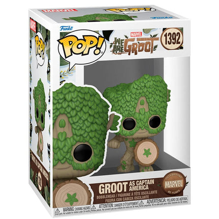 We Are Groot Figura POP! Movies Vinyl Captain America 9 cm