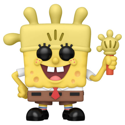 Bob Esponja 25th Anniversary POP! Vinyl Figura SB w/ Glove Light 9 cm