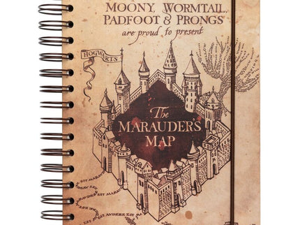 Cuaderno A5 Mapa del Merodeador Harry Potter