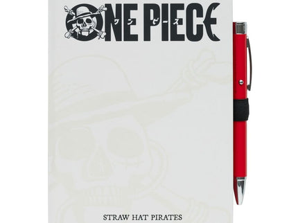Cuaderno A5 premium + boligrafo proyector One Piece