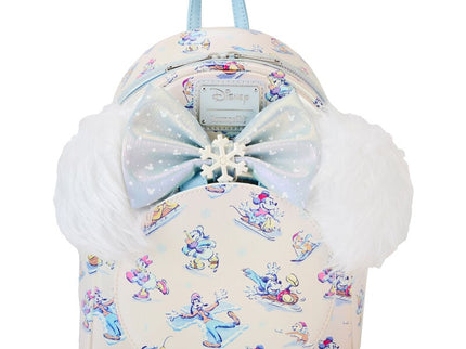Set Mochila + Diadema orejas Winter Wonderland Mickey and Friends Disney Loungefly 26cm