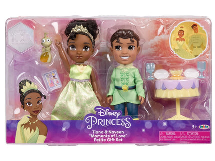 Muñeca Tiana + Naveen - Tiana y el Sapo Disney 15cm