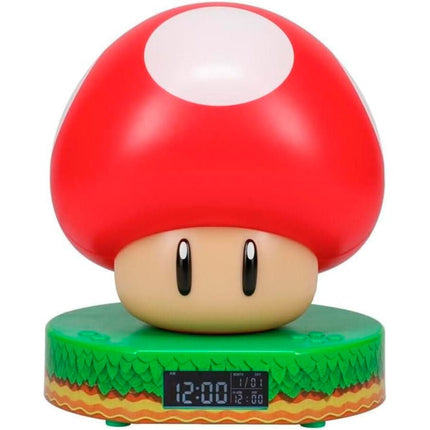Super Mario despertador con luz Super Mushroom