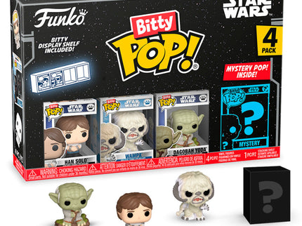 Blister 4 figuras Bitty POP Star Wars Han Solo