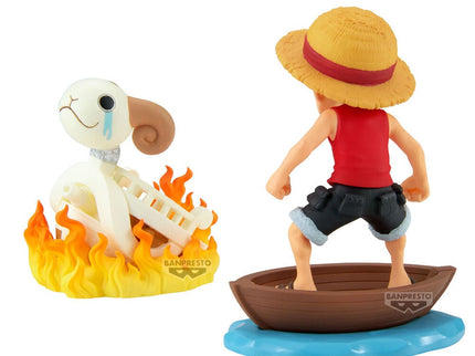 Figura Luffy & Going Merry Log Stories One Piece 8cm