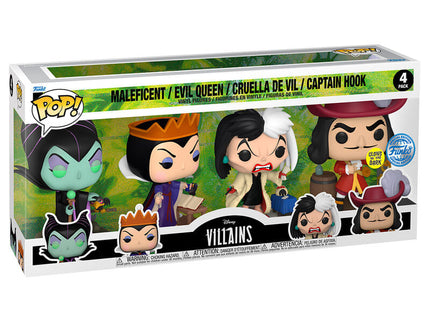 Blister 4 figuras POP Disney Villanas