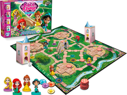 Juego mesa Race Chase Princesas Disney español