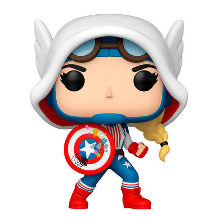 Marvel POP! Vinyl Figura Cap-Gwen 9 cm