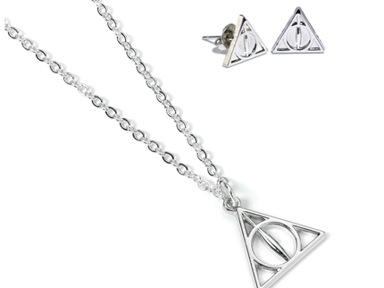 Set Colgante y pendientes Reliquias de la Muerte Harry Potter