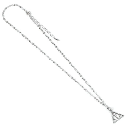 Harry Potter Collar con Colgante Deathly Hallows (bañado en plata)