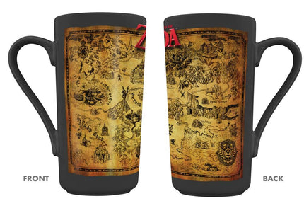 The Legend of Zelda Taza (Black & Gold Map) Grande 315 ml