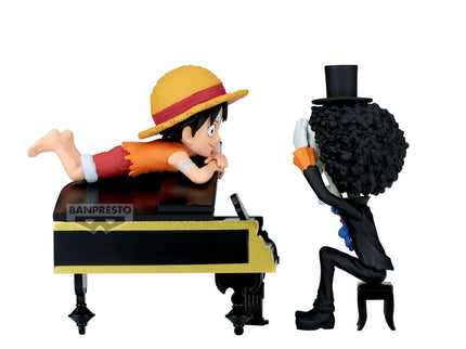 Figura Luffy & Brook Word Collectable Stories One Piece 8cm
