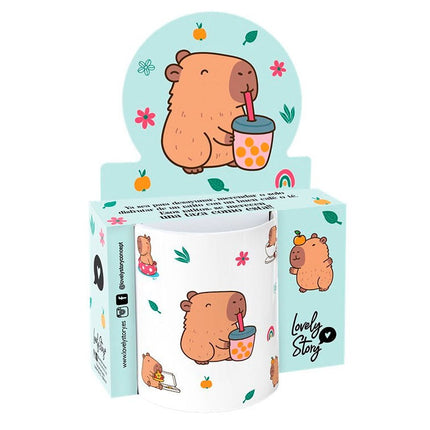 Taza Blubble Tea Capibara 330ml