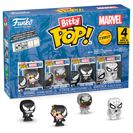 Spider-Man Pack de 4 Figuras Bitty POP! Vinyl Series 3 2 cm