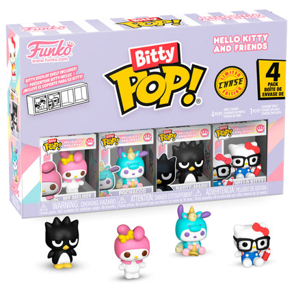 Hello Kitty and Friends Pack de 4 Figuras Bitty POP! Vinyl Series 4 2 cm