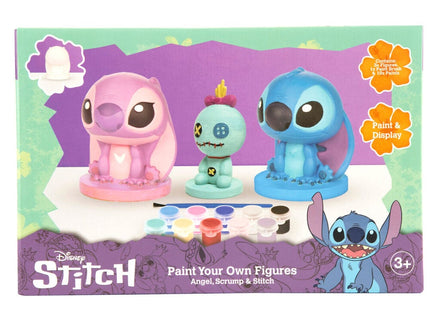 Set 3 Figuras de Escayola para Pintar Stitch Disney