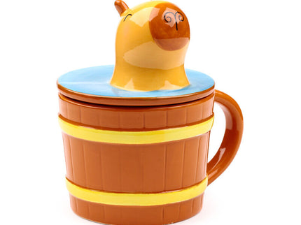 Taza Con Tapa Capibara
