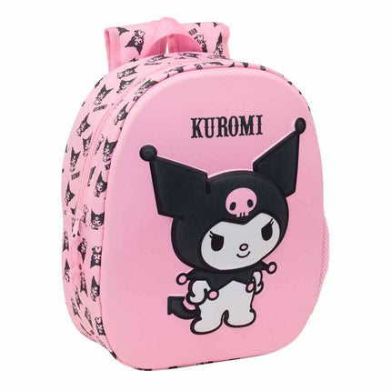 Mochila 3D Kuromi Hello Kitty 33cm