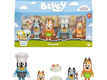 Bluey Lets Play Figuras 4-pack Chef Pavlova