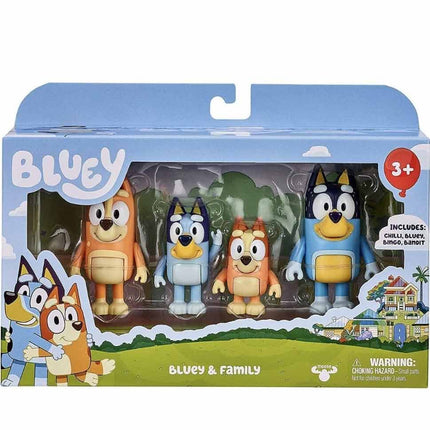 Bluey: Family 4 Piece Figure Set