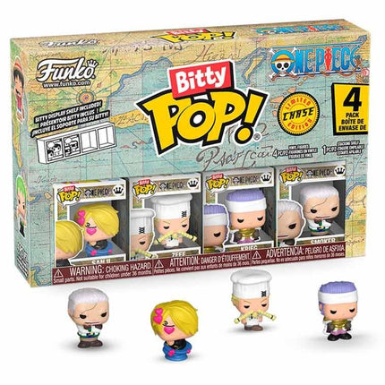 One Piece Pack de 4 Figuras Bitty POP! Vinyl Sanji 2,5 cm