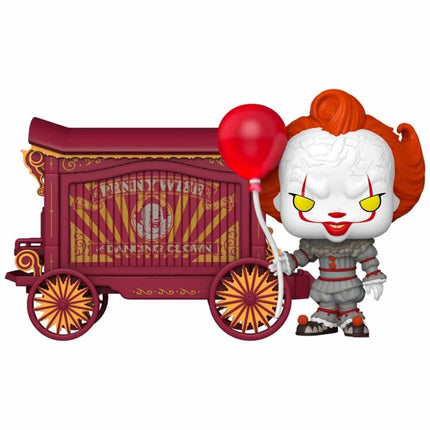 It-Welcome to Derry POP! Town Vinyl Figura Pennywise & Wagon 9 cm