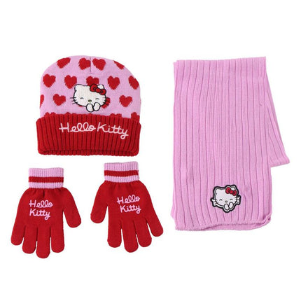 Conjunto gorro guantes bufanda Hello Kitty