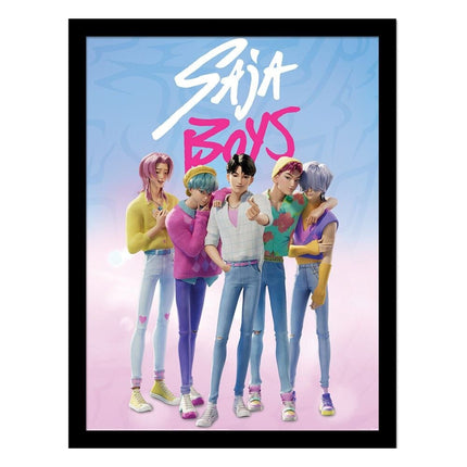Las guerreras K-pop Póster Enmarcado Collector Print Saja Boys