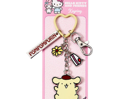 Hello Kitty Llavero con colgantes Pompompurin 15 cm